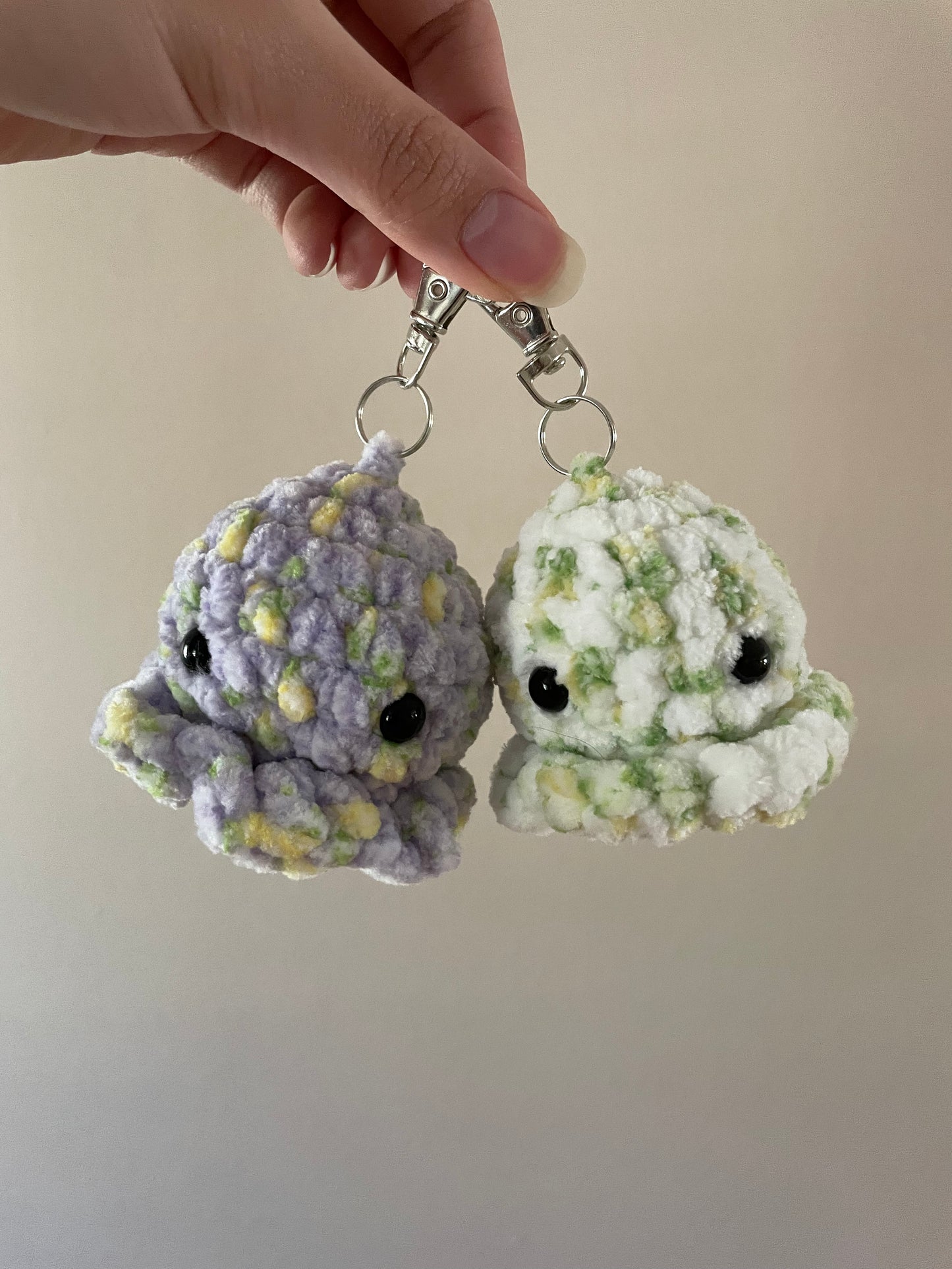 Floral Octopus Keychains