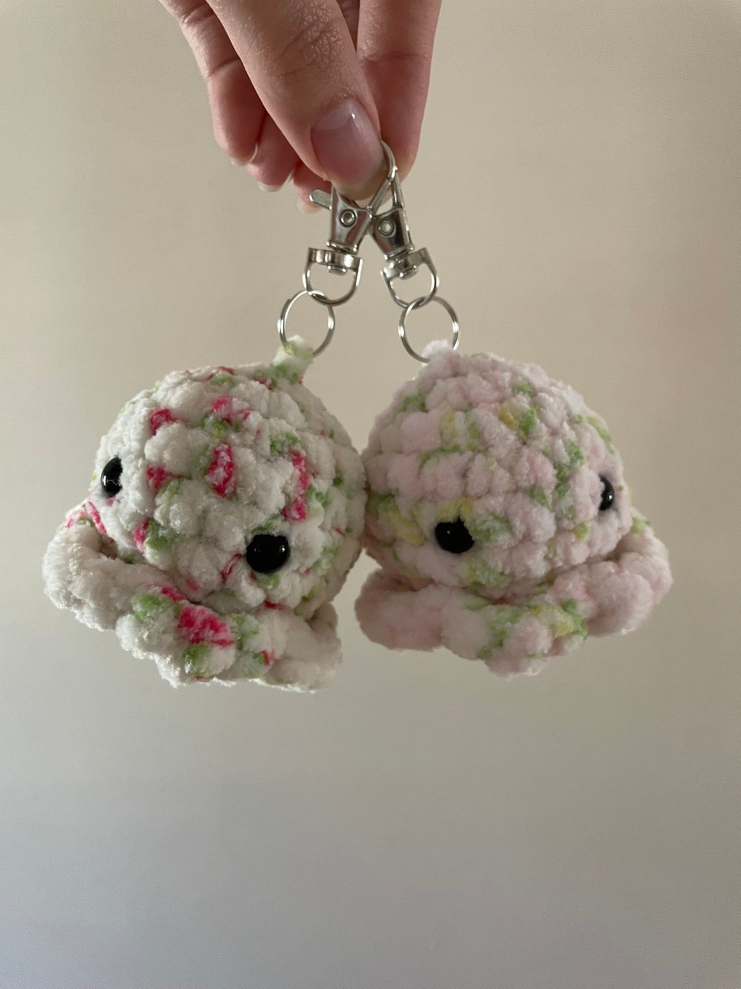 Floral Octopus Keychains